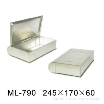 Book shaped tin box, gift box, metal box